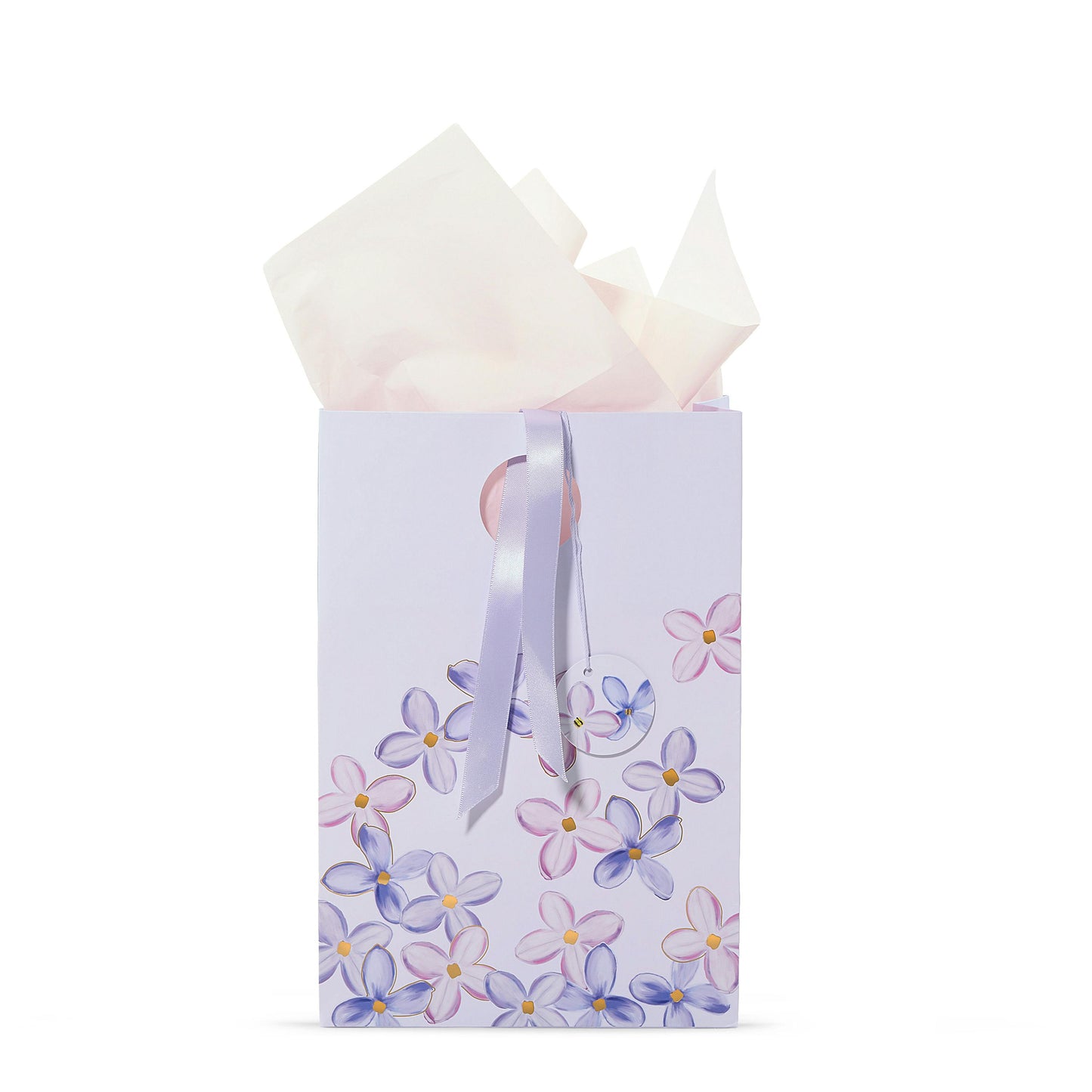 Purple Lilac Floral Gift Bag htszt